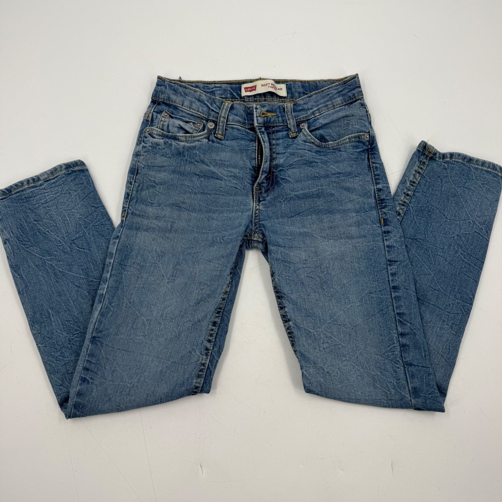 Levi's 502 Regular Taper Jeans Women's Size 12 R W26 L27 Light Wash Denim